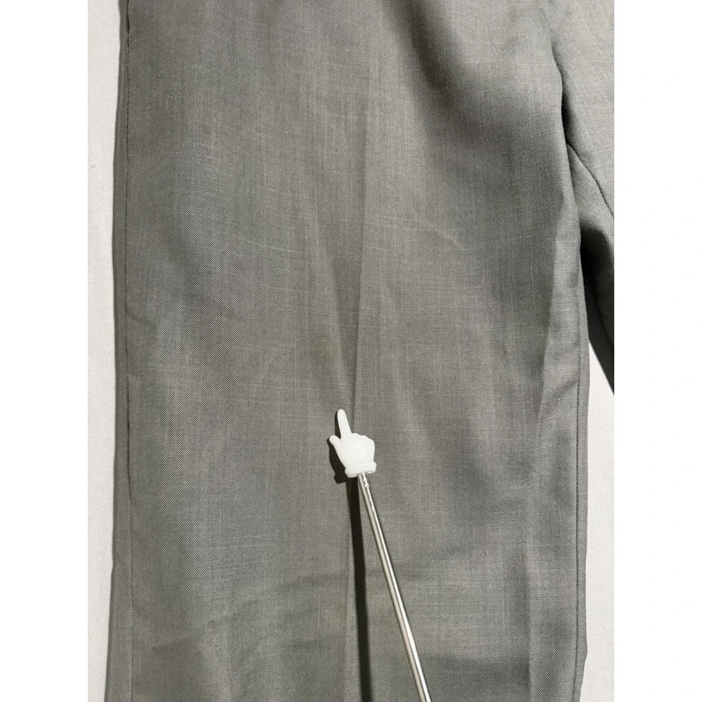 banana republic modern fit grey dress pants, zip fly, men's 31x31